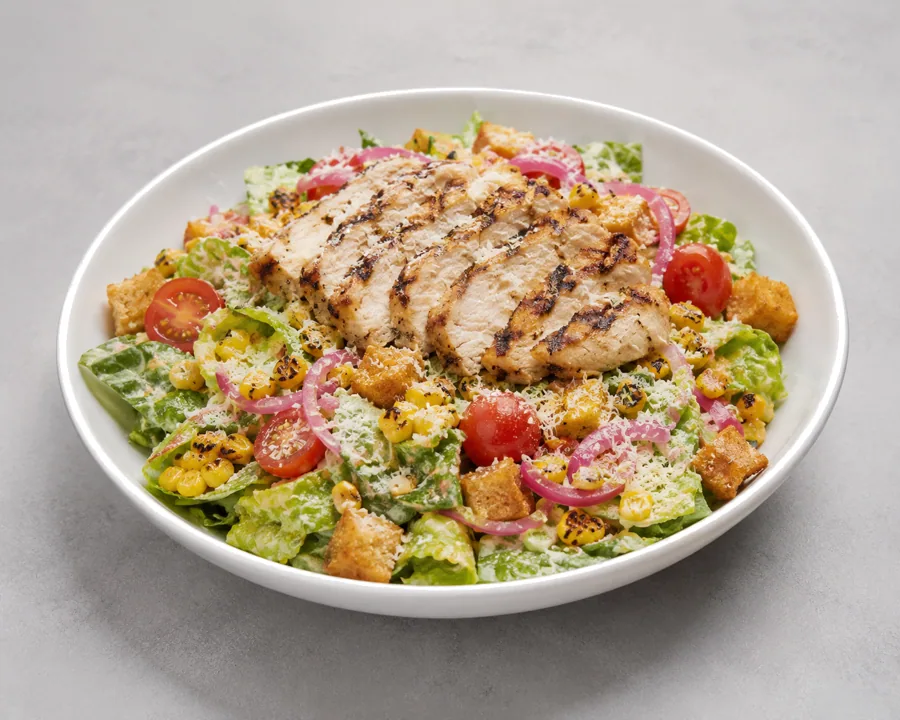 Street Corn Chicken Caesar Wrap